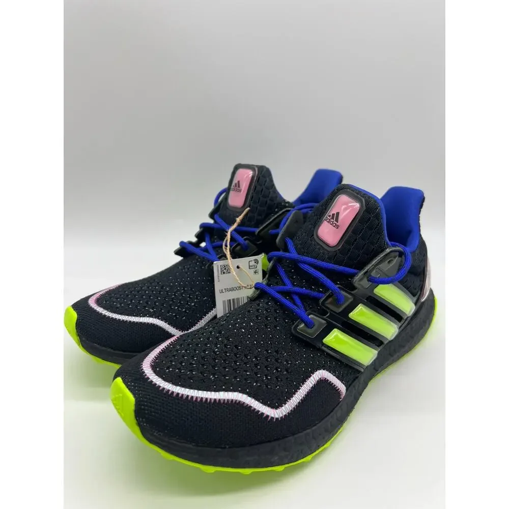 Adidas Ultraboost 1.0 Neon Black/Lucid Lemon/Pink ID0144 Men’s Size 8
